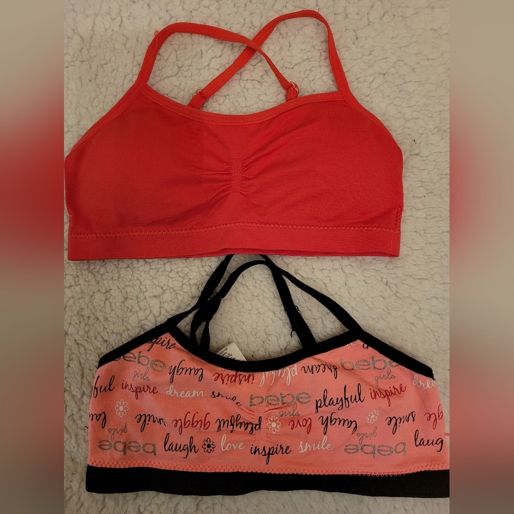 Bebe girls  lot of 2 bralette size S
